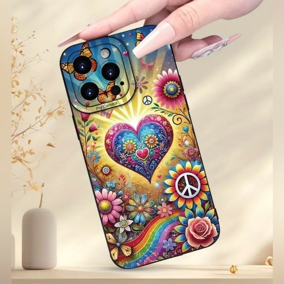 IPhone 14 Max Pro Heart Cell Phone Case NWT - Picture 6 of 9